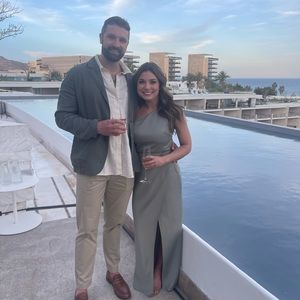 BHLDN Dylan One-Shoulder Satin Side-Slit Gown